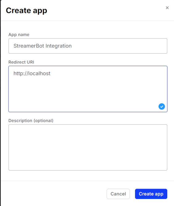 Tiltify Create App page